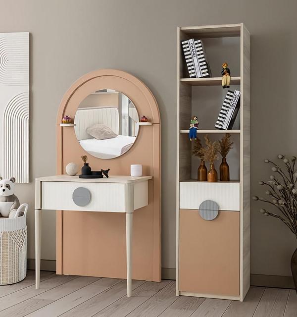 Vanity table bookshelf stylish design modern living environment furniture