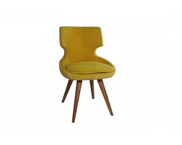 Dining room chair wooden chair design chair kitchen chair armchair upholstered yellow