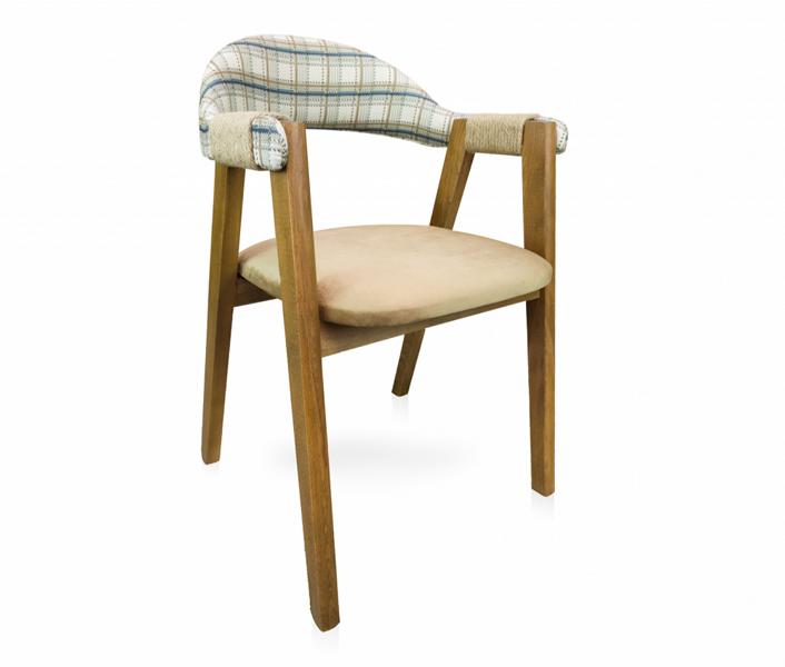 Dining chair wooden chair kitchen chair armchair brown wood vintage style