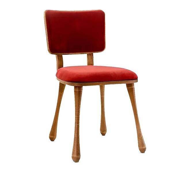 Chair Living room chair Dining room chair Kitchen chair Upholstered chair Red Wood