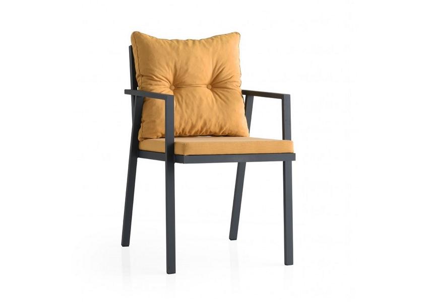 Chair metal chair patio chair garden chair kitchen cushion armrests armchair