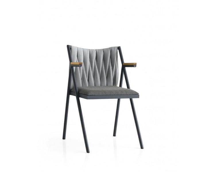 Metal chair terrace chair garden chair dining room chair armchair armrest