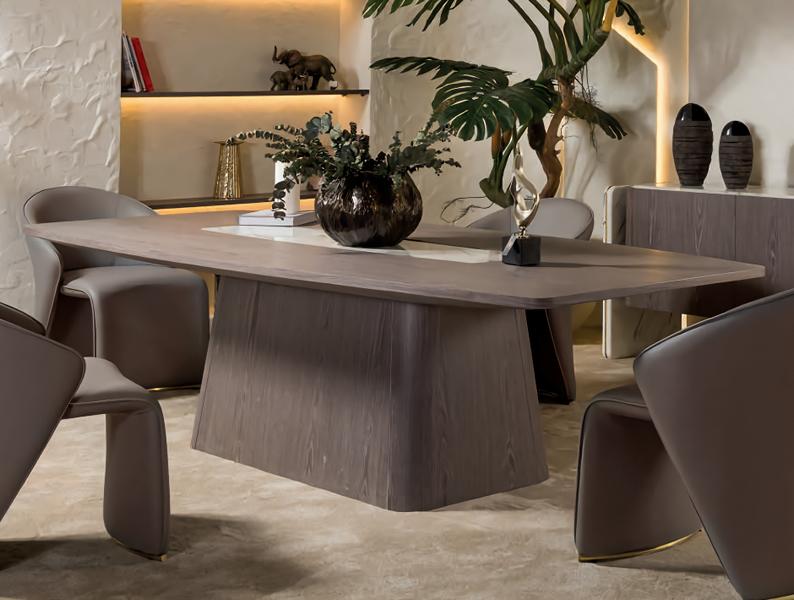 Dining table dining room luxury kitchen furniture elegant decor modern light wood luxury new