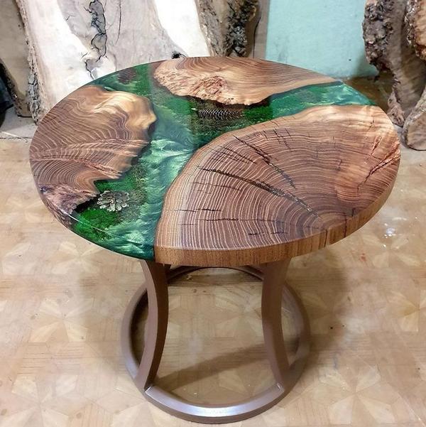 Luxury Design Coffee Table Wood High Quality Brown Living Room Round Coffee Tables