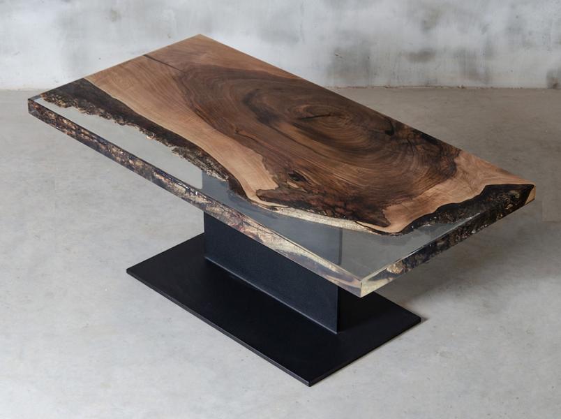 Rectangular Coffee Table Luxury Design Wood Brown Furniture Living Room Coffee Tables