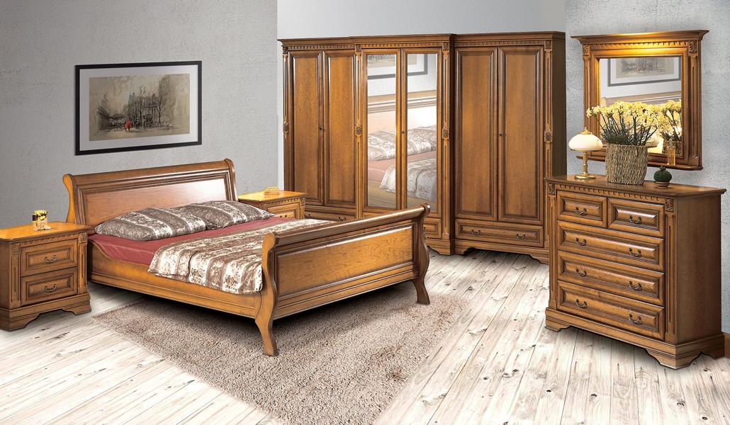 Bedroom Luxurious Bed Complete 2x Nightstands Dresser Set 6-piece