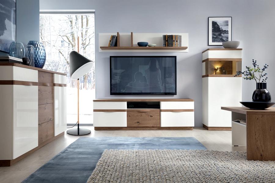 Luxurious living room wall complete complete TV lowboard living room display cabinet