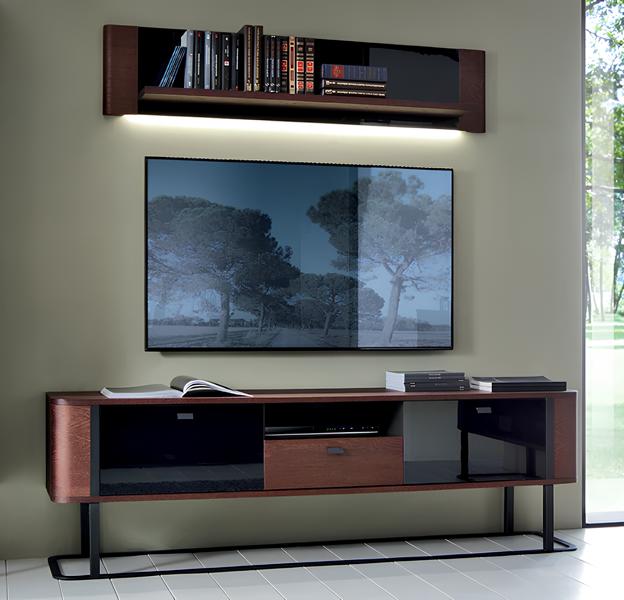 Modern Set TV-lowboard Complete Wall Shelf Living Room Furniture