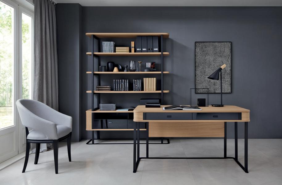 Home office desk furnishings complete office bookshelf office set