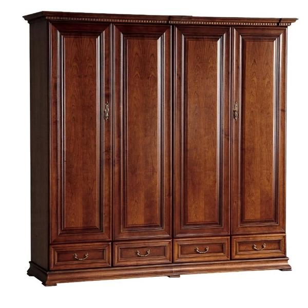 Wardrobe Swing Door Cabinet Tall Cabinet Clothes Cupboard Coat Rack Cabinet