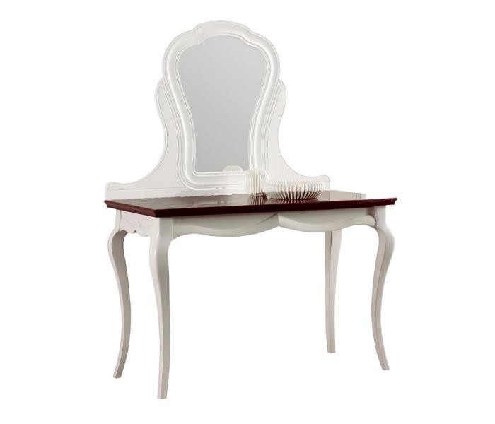 Dressing table, cosmetic table, styling table, toilet table, make-up table, console.