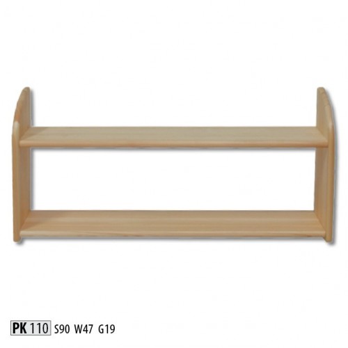 Wall shelf bookcase new solid wood pine massive office shelf storage wood new