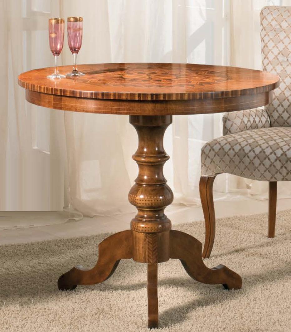 Dining Table Luxury Round Table Solid Wood Italy Dining Room Tables Round Furniture on Stock