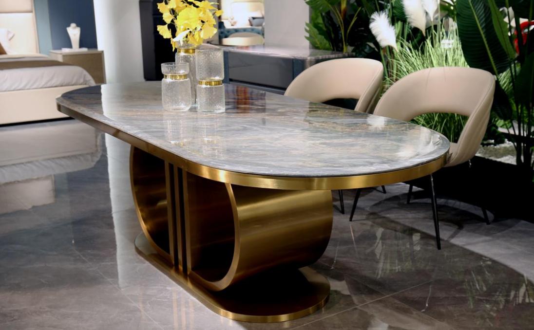 Luxury Modern Dining Table Dining Room Table Wood Modern Furniture Tables 240x100cm on Stock