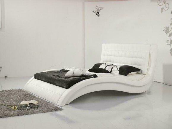 Designer bed Double bed Upholstered bed Bedroom Leather bed On Stock