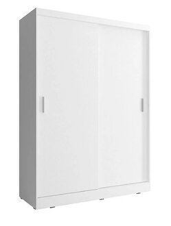 Modern style massive designer wardrobe 130cm made of MDF/chipboard with 2-sliding doors