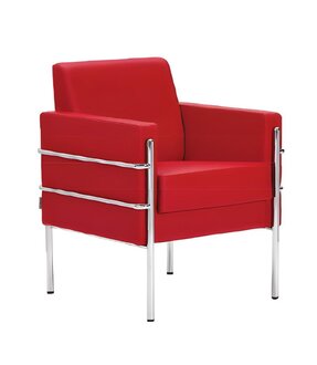 Armchair 1-seater sofa upholstered design luxury fabric sofas office furniture textile