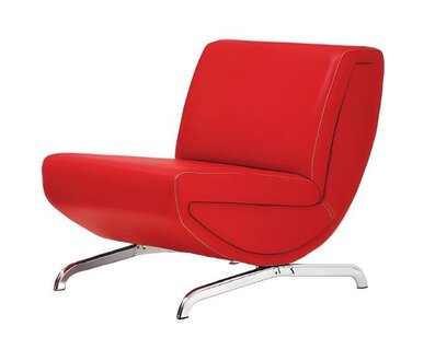 Armchair 1-seater couch leather office furniture upholstery luxury textile design