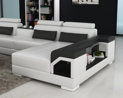 Leather Sofa Living Area Corner Sofa Corner Set Design Modern Sofa G8010