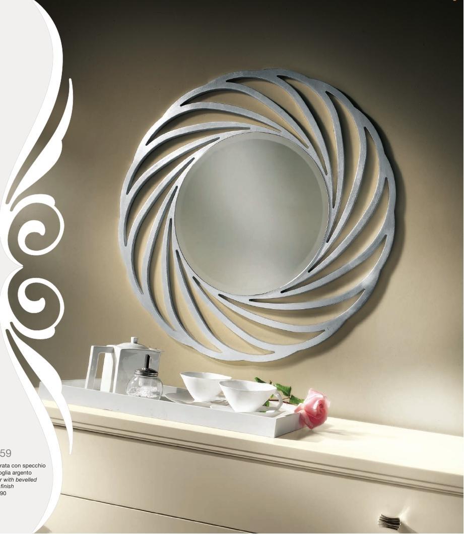 Mirror Hanging Mirror Wood Modern Wall Mirror Mirror Design 90x90 New