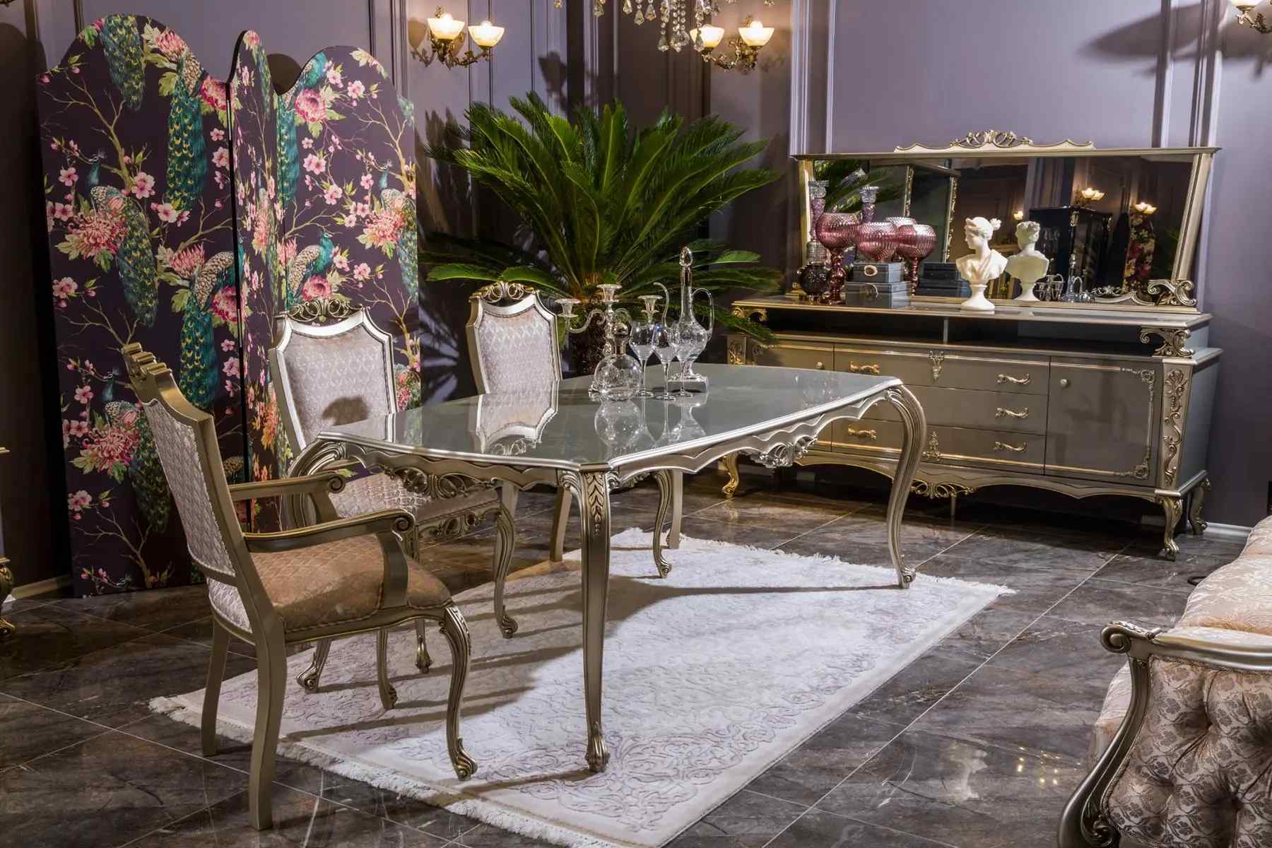 Dining Room Dining Table Chair Set Group Set Table Tables Luxury 5pcs. new