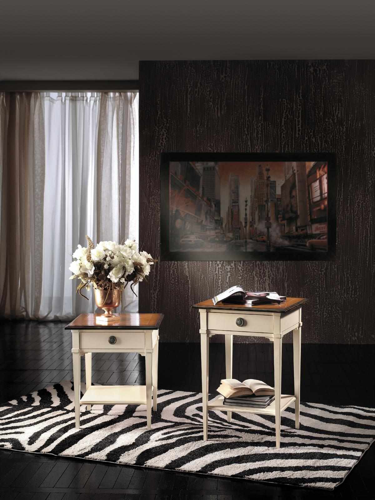 Consoles Bedside Table Bedroom Side Table Modern Design Furniture White