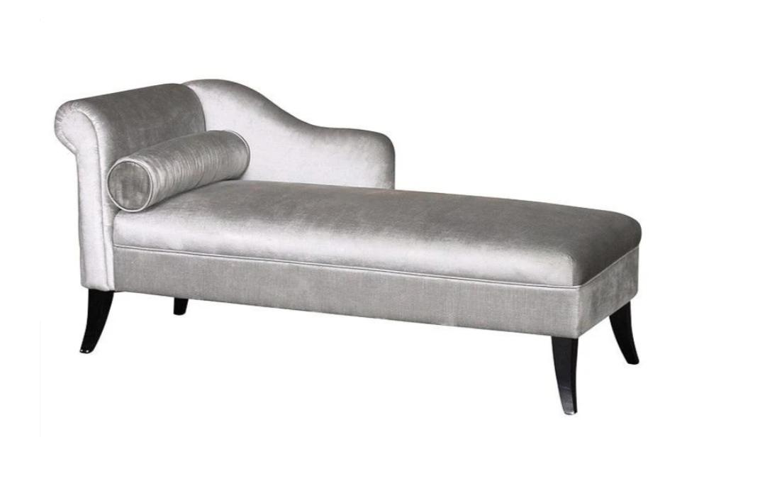 Chaise Longue Creative Furniture New Living Room Modern Design Sofa Fabric Silver