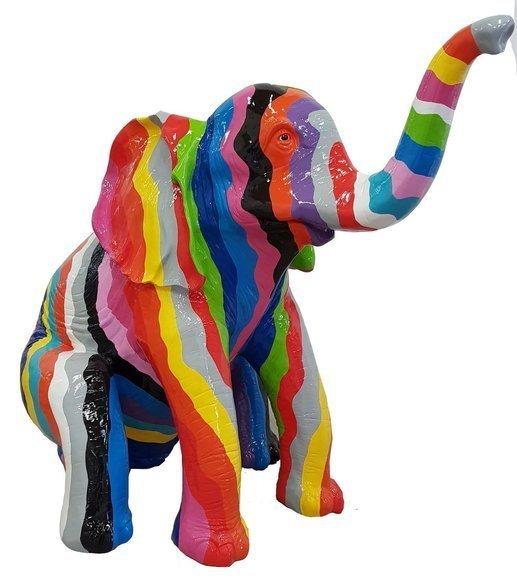 Abstract Elephant Deco Figure Statue Sculpture 140cm Figures Statues Sculptures