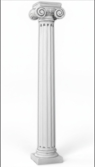 211cm Ancient Column Pillars Stone Sculpture Statue Roman Garden Style Stone 262