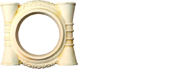 Column foot border stand foot round new support for column circular shape 20cm height, model - 9027