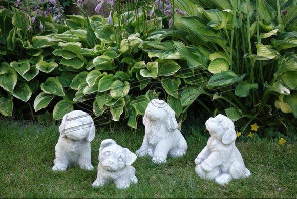 Garden Decoration Dog Terrace Stone Figurine Figurine Deco Statue Sculpture S103074