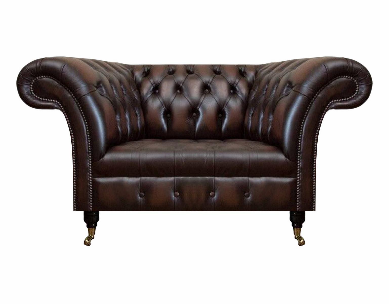 Luxury new seat living room brown armchair furnishings upholstered furniture Chesterfield