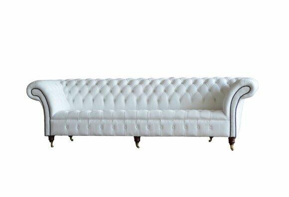 Chesterfield 4 seater living room English design couches sofa furniture new