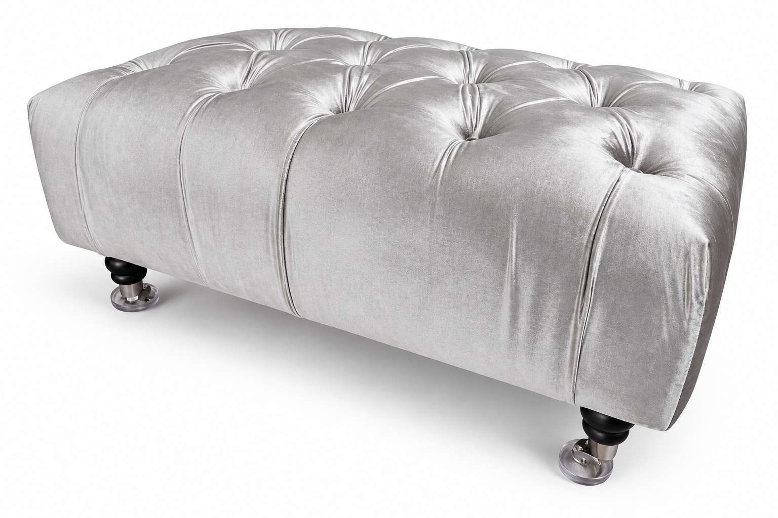 Chesterfield Footstool Club Lounge Stool Textile Ottoman Design Immediate