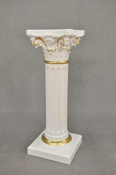 Column furniture in antique roman style acrylic/stucco sculpture, model - 1037