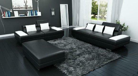 Sofa set leather sofa 3+2 upholstery couch sofa set set + stool sofas 2719A