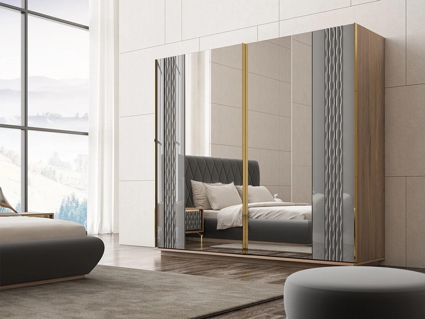 Design Closet Bedroom Luxury Wooden Wardrobe Modern Furniture