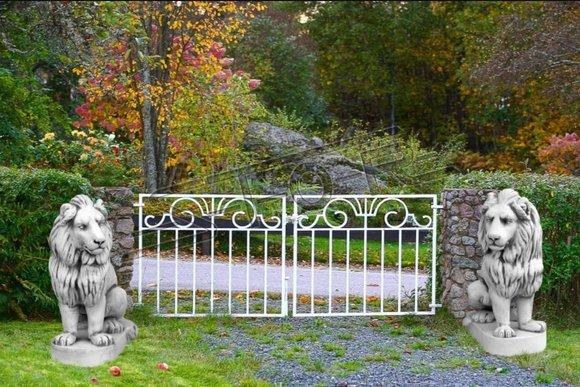 Lion garden figure terraces garden sculpture figures sculptures statues S103088