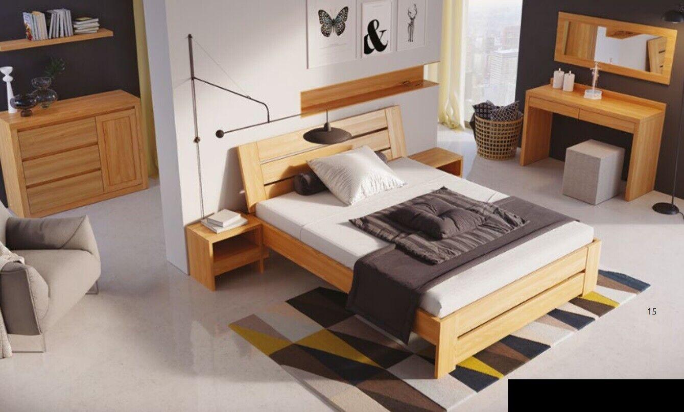 Wooden bed Real wood bed beds bedroom hotel 180x200 style solid furniture