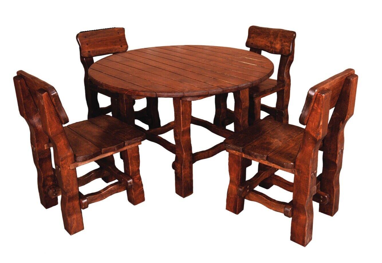 Dining set real wood solid wood table + 6 chairs dining set solid wood