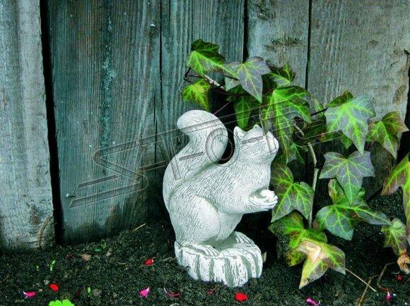 Garden Decoration Squirrel Terrace Stone Figures Figurine Statue Sculpture 518