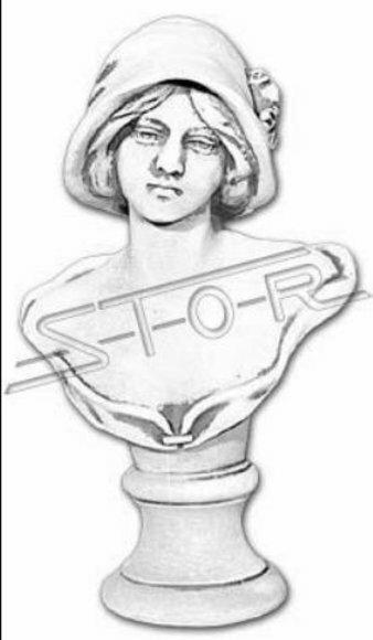 Bust woman antique style antiquity 40cm stone figure sculpture sculptures statues 457