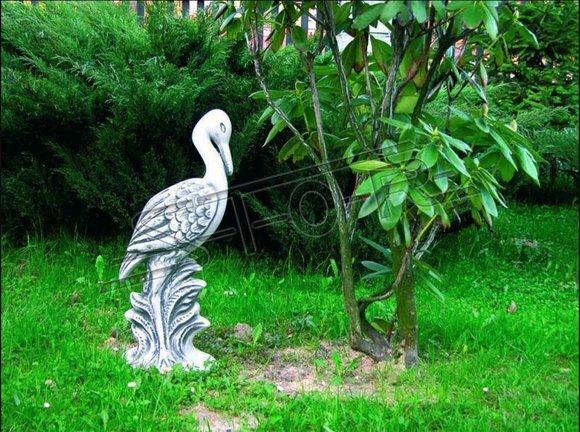 Garden Decoration Crane Terrace Stone Figures Figurine Statue Sculpture Bird New