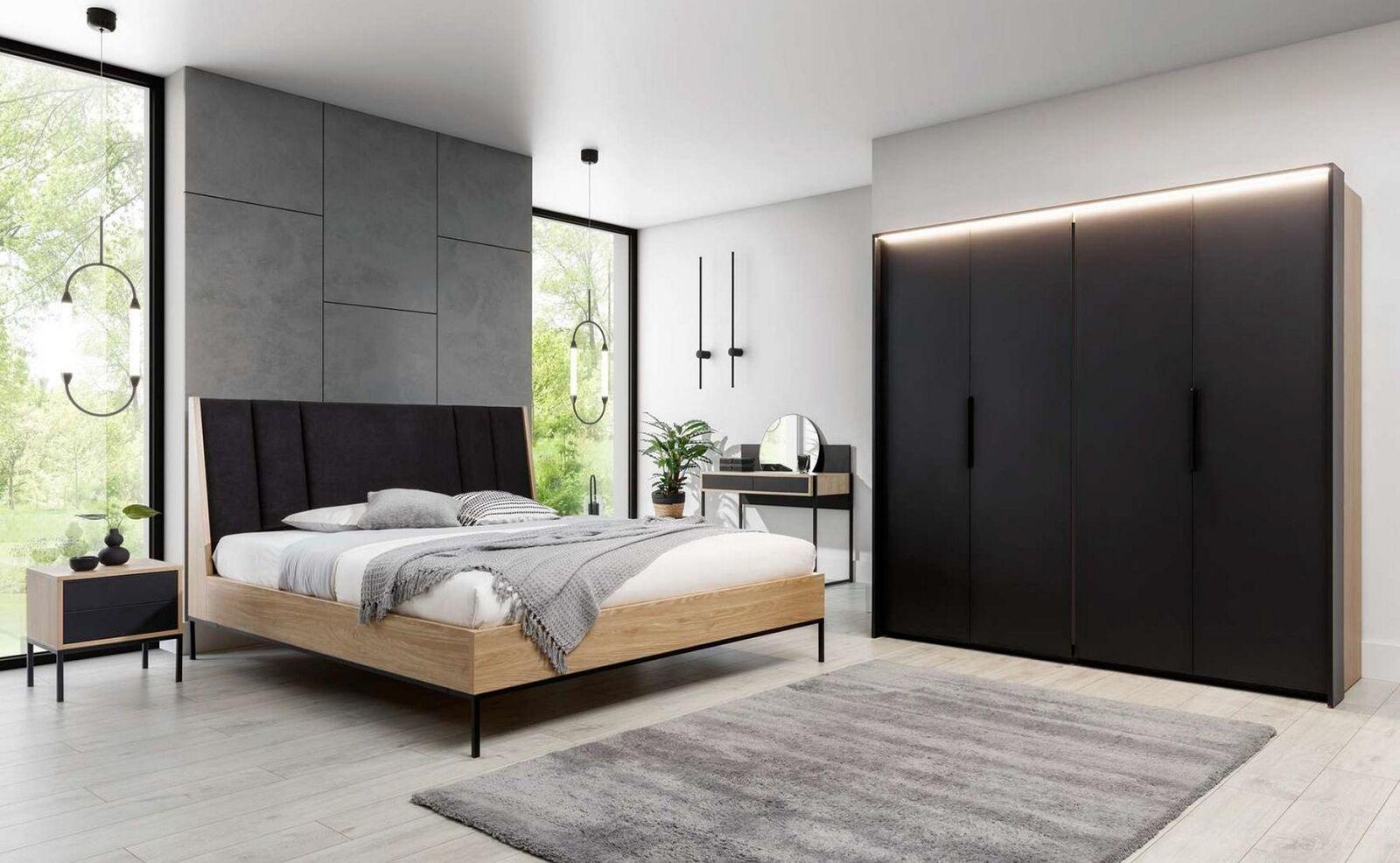 Wardrobe Black Luxury Wooden Bedroom Elegant Closet Design Modern