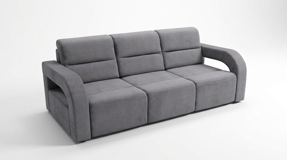 3 Seater 235cm Luxury Bench Sofa Blue Living Room Office Furniture Sofas Couches