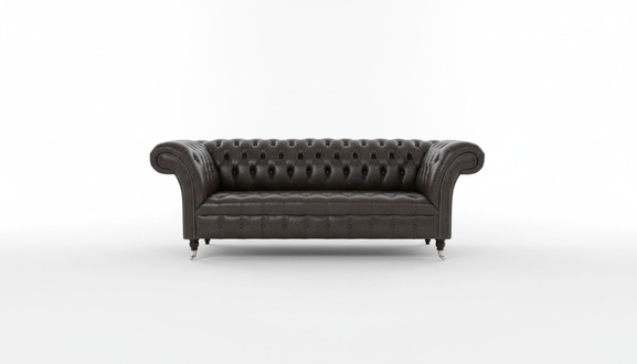 3 seater Chesterfield upholstered sofas design luxury couch sofa leather couches XXL