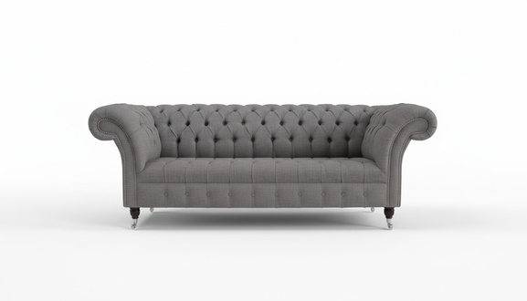 3 seater Chesterfield upholstered sofas design luxury couch sofa couches XXL fabric