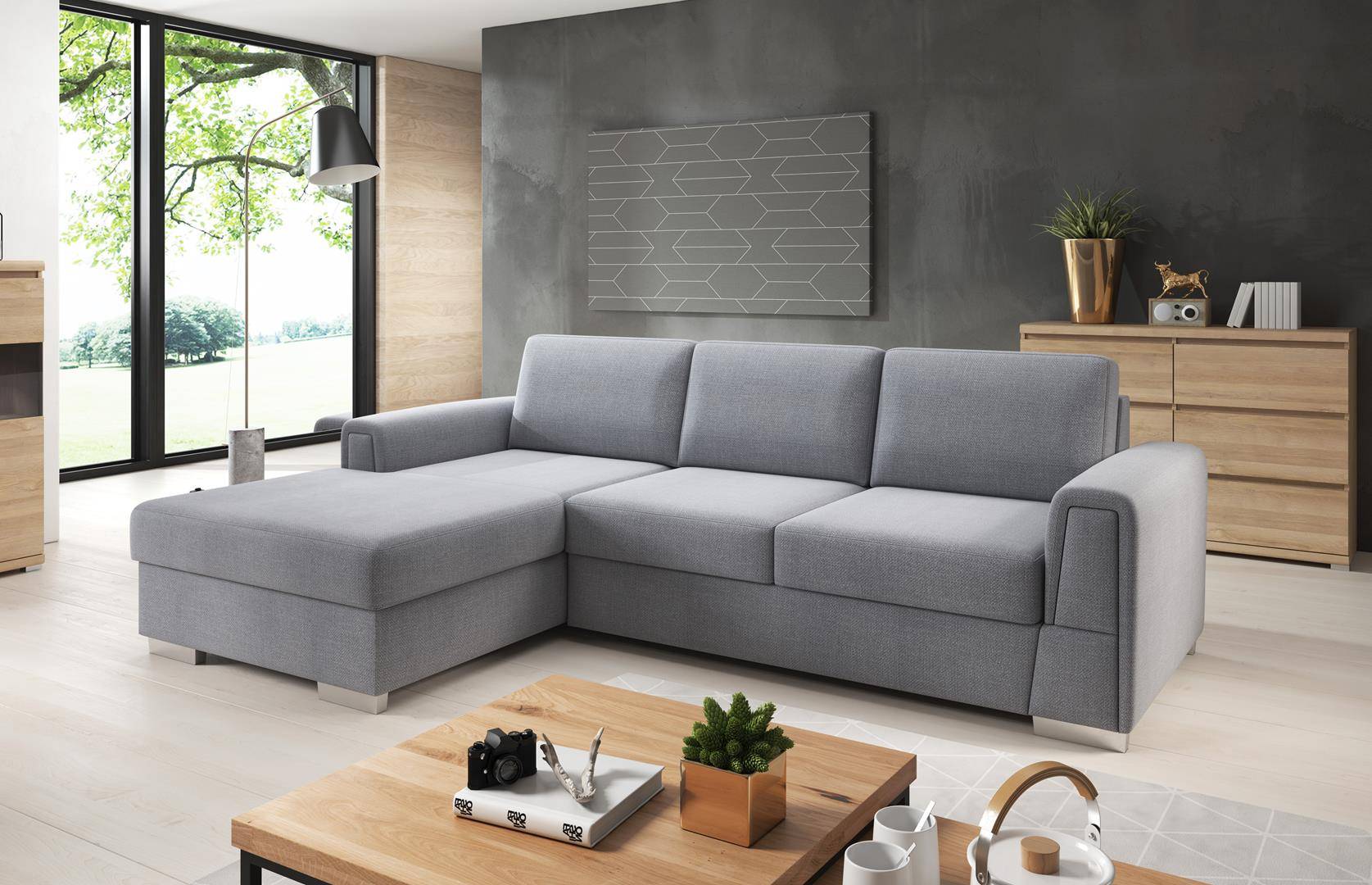 Living Landscape Corner Sofa L Shape Sofa Couch Design Couch Textile Modern