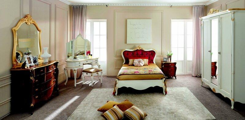 Italian furniture design luxury bed double bed style baroque beds classic