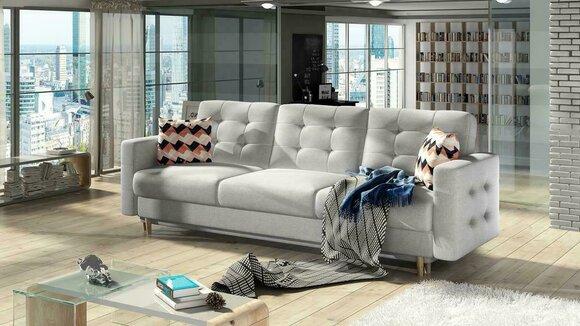 Sofa three-seater classic couch upholstery 3 seater 100% textile Couchen fabric new